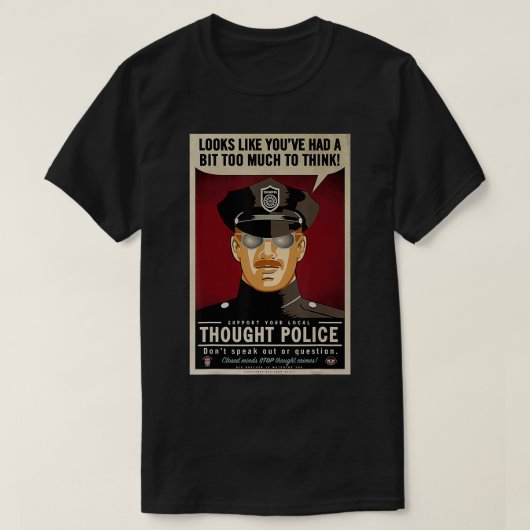 Gedacht politie t-shirt (Design voorkant)