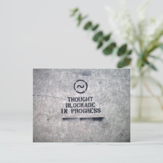 Gedachte Blokkade Briefkaart (Staand voorkant)