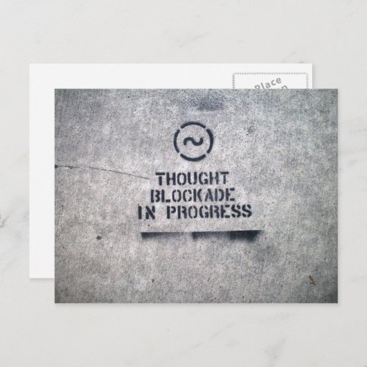 Gedachte Blokkade Briefkaart (Voorkant / Achterkant)