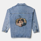 Gedachte Bubble Gevormde Gemakkelijke Gepersonalis Denim Jacket (Achterkant)