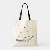 Gedachte criminele Quill & Vogels Tote Bag (Achterkant)