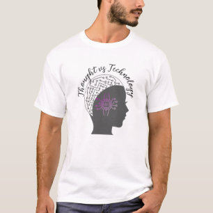 "Gedachte vs Technologie" Futuristisch T-shirt