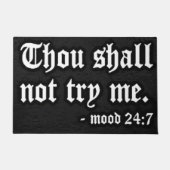 GEDACHTE ZAL ME NIET PROBEREN DEURMAT (Voorkant)