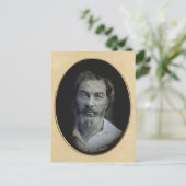 Gedachtedige ogen van Poet Walt Whitman Briefkaart (Staand voorkant)