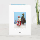 Gedachten aan jou met kerst feestdagen kaart (Achterkant)