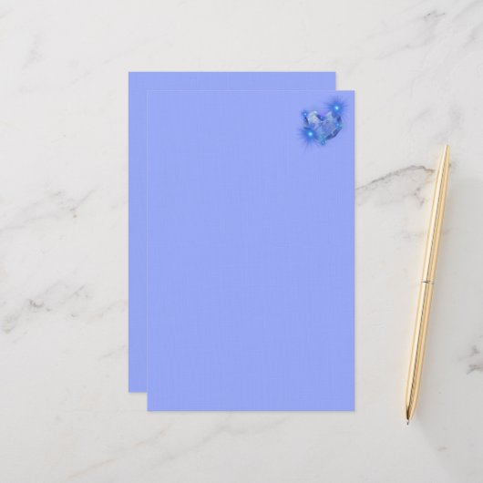 Gedachten aan jou zijn altijd in mijn hart briefpapier (Voorkant / Achterkant in situ)