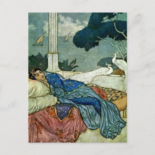 “Gedachten aan Lady Yang” van Edmund Dulac Briefkaart (Voorkant)