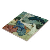 “Gedachten aan Lady Yang” van Edmund Dulac Tegeltje (Zijkant)