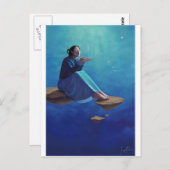 Gedachten als Rozen bloemblaadjes Briefkaart (Voorkant / Achterkant)