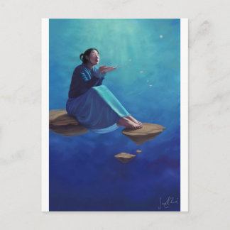 Gedachten als Rozen bloemblaadjes Briefkaart