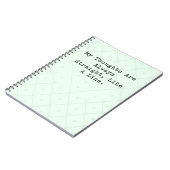 Gedachten Altijd Rechtdoor Als Een Lijn Wiskunde L Notitieboek (Linkerzijde)
