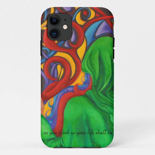 Gedachten creëren -originele kunst  Case-Mate iPhone case (Achterkant)