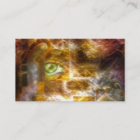 Gedachten en afmetingen visitekaartje (Voorkant)