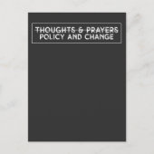 Gedachten en gebeden beleid en verandering uitnodiging briefkaart (Voorkant)