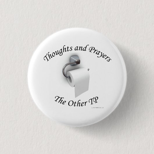 Gedachten en gebeden ronde button 3,2 cm (Voorkant)