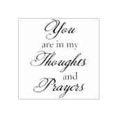 Gedachten en gebeden Sympathie Rubber Art Stamp Rubberstempel (Afrduk)