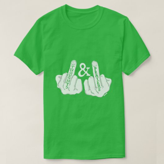 Gedachten en gebeden t-shirt (Design voorkant)