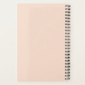 Gedachten en plannen 2026 Blush Pink Elegant Chic Planner (Achterkant)
