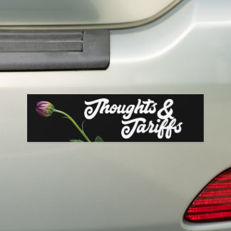 Gedachten en tarieven tegen Trump Bumpersticker