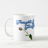 Gedachten en tarieven tegen Trump Koffiemok (Links)