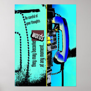 gedachten in woorden poster