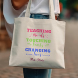 Gedachten leren die levens veranderen Kleurrijke l Tote Bag