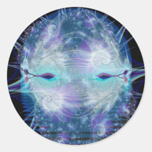 Gedachten over de geest ronde sticker