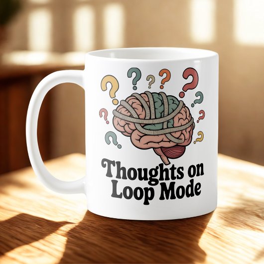 Gedachten over de lusmodus | Humor over mentale sp Koffiemok