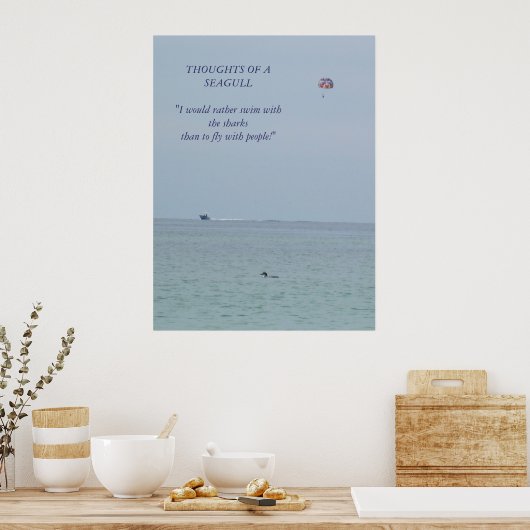 Gedachten over een Poster van Seagull 2 (Keuken)