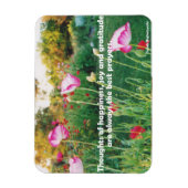 Gedachten over geluk, Inspirerend Quote Magnet Magneet (Verticaal)