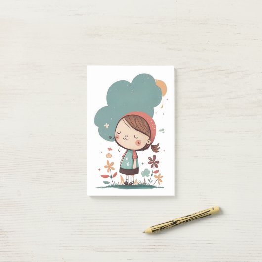 gedachten post-it® notes (Op bureau)