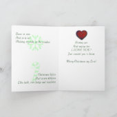 Gedachten tijdens de kerstdagen... Romantische gro Feestdagen Kaart (Binnen)