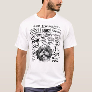 Gedachten van de hond - Shih Tzu T-shirt
