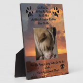 Gedachten van een geliefd huisdier fotoplaat (Zijkant)