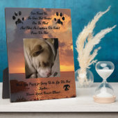 Gedachten van een geliefd huisdier fotoplaat (Zijkant)