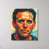 Gedachten van een jonge man - Dichterbij - Canvasp Canvas Afdruk (Voorkant)