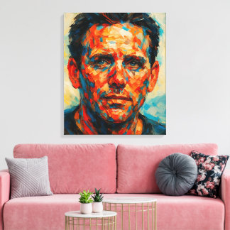 Gedachten van een jonge man - Dichterbij - Canvasp Canvas Afdruk