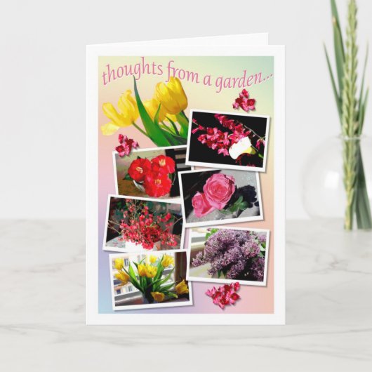 gedachten van een tuin... kaart (Voorkant)