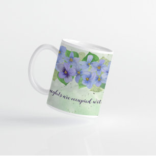 Gedachten van liefde Violet Flower Koffiemok