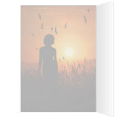 Gedachten van You Sunset Silhouette met Vrouw (Binnen (Links))