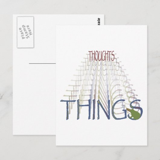Gedachten worden dingen briefkaart (Voorkant / Achterkant)