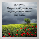 "Gedachten zijn als zaden... Poster (Voorkant)