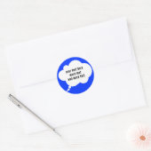 gedachtenballon met aangepaste woorden ronde sticker (Envelop)