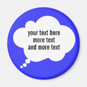 Gedachtenbubbel Ballon aangepaste woorden Magneet