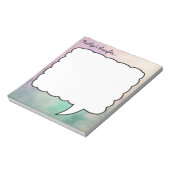 Gedachtenbubbel brainstormen Droog wissen bord Notitieblok (Linkerzijde)