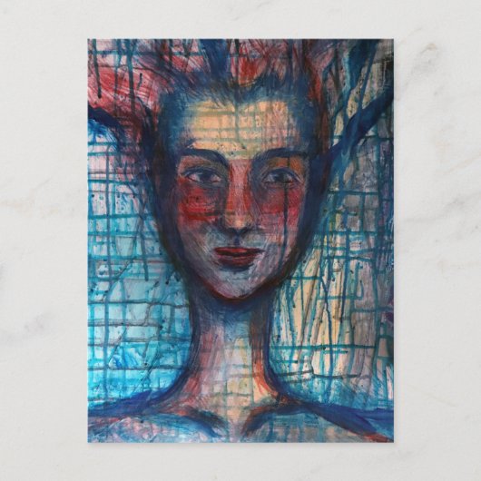 Gedachtengodin Briefkaart (Voorkant)