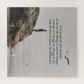 Gedachtenis Serenity Gebed Strand Scène Legpuzzel (Horizontaal)