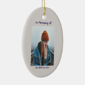 Gedachtenisgebed Lone Wolf Howling Keramisch Ornament (Rechts)