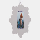 Gedachtenisgebed Lone Wolf Howling Ornament Kaart (Rechts)