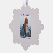 Gedachtenisgebed Lone Wolf Howling Ornament Kaart (Links)